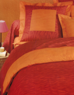 Flat bed sheet 180X290 cm + 1 pillowcase 62x62 cm Nelson red 100% cotton
