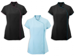 Asymmetrische Damen Tunika 100% Polyester easycare Farbe mit Farbe Abstellgleis