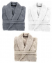 Shawl collar Bathrobe 100% combed terry cotton royaly XS to XXL, 420 gr/m²