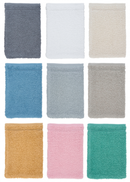 Gant de toilette 15x21 cm 100% coton éponge Bio Coton Fairtrade 450 gr/m²