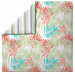 Housse couette + taie réversible tropical 100% coton percale LF easy care