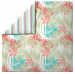 Tropical reversible duvet cover + pillowcase 100% cotton percale easy care