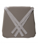 Set of 4 imitation leather chair cushions 43,5x40,8x4 cm