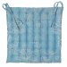 Lot de 2 galettes de chaise poissons et coraux face enduite & face coton 38x38x3