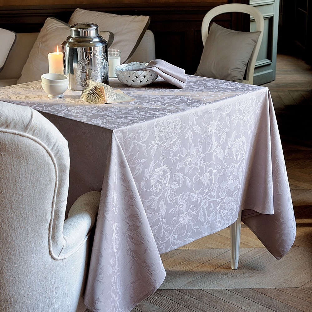 Tablecloth Table Runner Placemat Napkin Taupe Flow