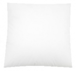 Cushion 40x40cm 100% cotton white zipper, washable from 40 to 60°C