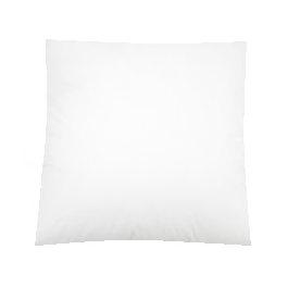 Cushion 40x40cm 100% cotton white zipper, washable from 40 to 60°C