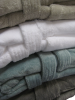Shawl collar bathrobe 100% katoen badstof & 100% polyester microvezel zacht