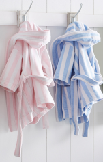Children's Bathrobe with hood 100% cotton, velvet jacquard towelling, 360 gr/m²