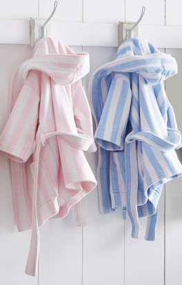 Children's Bathrobe with hood 100% cotton, velvet jacquard towellings, 360 gr/m²