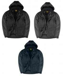 Windproof, water repellent and waterproof unisex jacket with hood