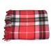 Plaid 130x170 cm Schotse 100% acryl rood