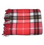 Plaid 130x170 cm Schotse 100% acryl rood