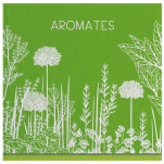 Handtuch 50x50 cm Aromatics 100% Baumwolle Jacquard