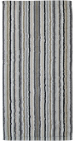 Douchelaken 70x140cm 100% katoen badstof veelkleurige grijs lijnen dubbelzijdig
