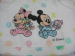 Children's bathrobe 100% cotton terry Mickey Minnie Ballons Disney Washable 60°C