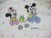 Children's bathrobe 100% cotton terry Mickey Minnie Stars Disney Washable 60°C