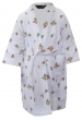 Children's bathrobe 100% cotton terry Flowers Butterflies Bambi Disney Washable