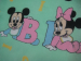 Kinderbadjas 100% katoen badstof, Mickey Minnie Disney alfabet wasbaar 60°C