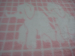 Couverture enfant éléphants roses 75X100cm 100% acrylique jacquard