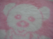 Teddybär und Herzen Kinderdecke 75X100 cm 90% Acryl und 10% Baumwolle