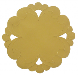 Round doily 20 cm diameter yellow bernina 100% polyester