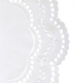 Napperon oval 39X29 cm Arnhein blanc 65% polyester et 35% coton