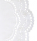 Oval doily 39X29 cm Arnhein white 65% Polyester and 35% Cotton