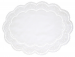 Oval doily 43x34 cm Arnhein white 65% Polyester and 35% Cotton