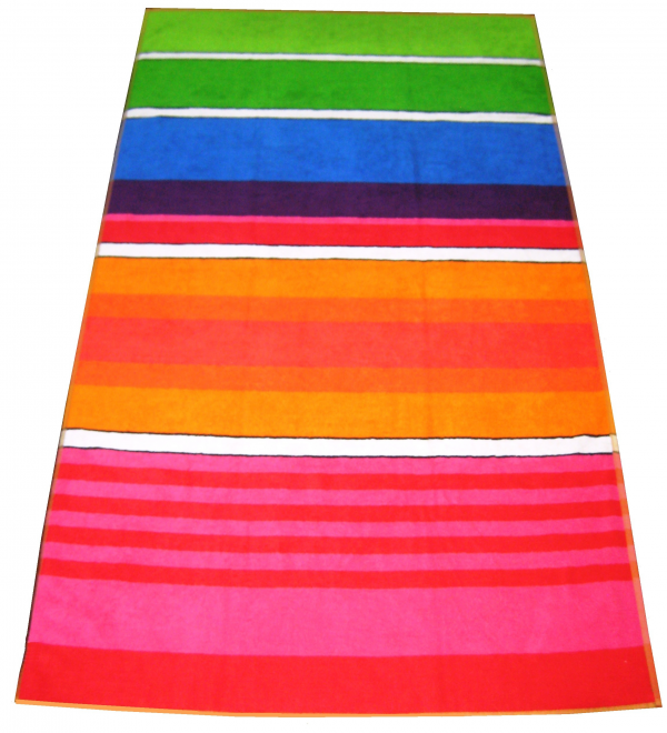 Beach towel, 100x180 cm, 100 cotton, 1 side with