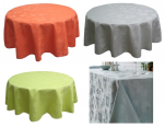 Nappe 100% polyester jacquard formes géométriques couleurs lavable 60°C