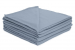 Couverture Coton pour l'été 100% coton 210 gr/m² lavable Bleu/gris