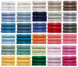 Drap de bain 100x150 cm 100% pur coton peigné éponge, 560gr/m², 30 couleurs