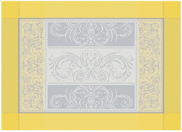 Placemat 40x55 cm yellow and gray illuminations 100% cotton, 220 gr/m²