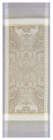 Tafelloper 54x149 100% grijs/beige jacquard katoen vlekbestendige