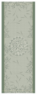 Table runner 55x150 100% cotton green olives stain resistant