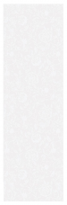 Tafelloper 55x180 cm 100% katoen witte bloemen op een witte achtergrond