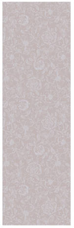 Chemin de table 55x180 cm 100% coton fleurs roses sur fond rose