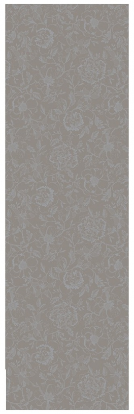 Chemin de table 55x180 cm 100% coton fleurs taupes sur fond taupe