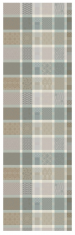 Chemin de table 55x180 cm 100% coton patchwork gris/beige