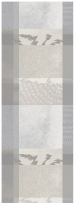 Tischläufer 55x180 cm 100% Baumwolle graue und beige Spiele