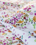 Flat sheet 240x310 + pillowcase small multicolored flowers 100% percale cotton