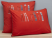 Duvet cover + pillowcase 100% cotton percale ski embroidered coral orange