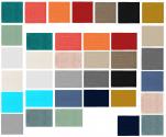 Badmat 60x60 cm of 60x100 cm kleur 100% katoen 1250 gr/m²