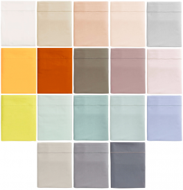 Flat bed sheet plain colours 100% cotton percale easy care