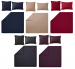 Duvet cover + pillowcase 100% pure percale cotton dark color easy care