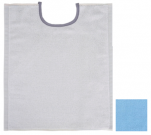 Reversible bib ivory / blue 33x40 cm 100% cotton terry