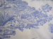 Duvet cover + pillowcases 65x65 cm Toile de Jouy 100% cotton percale