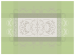 Tafelset 40x55 cm 100% katoen vlindermedaillon, groene amandel