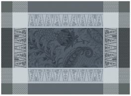 Placemat 40x55 cm 100% cotton tropical gray, anti-tasking